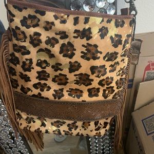 American darling hand crafted leather purse